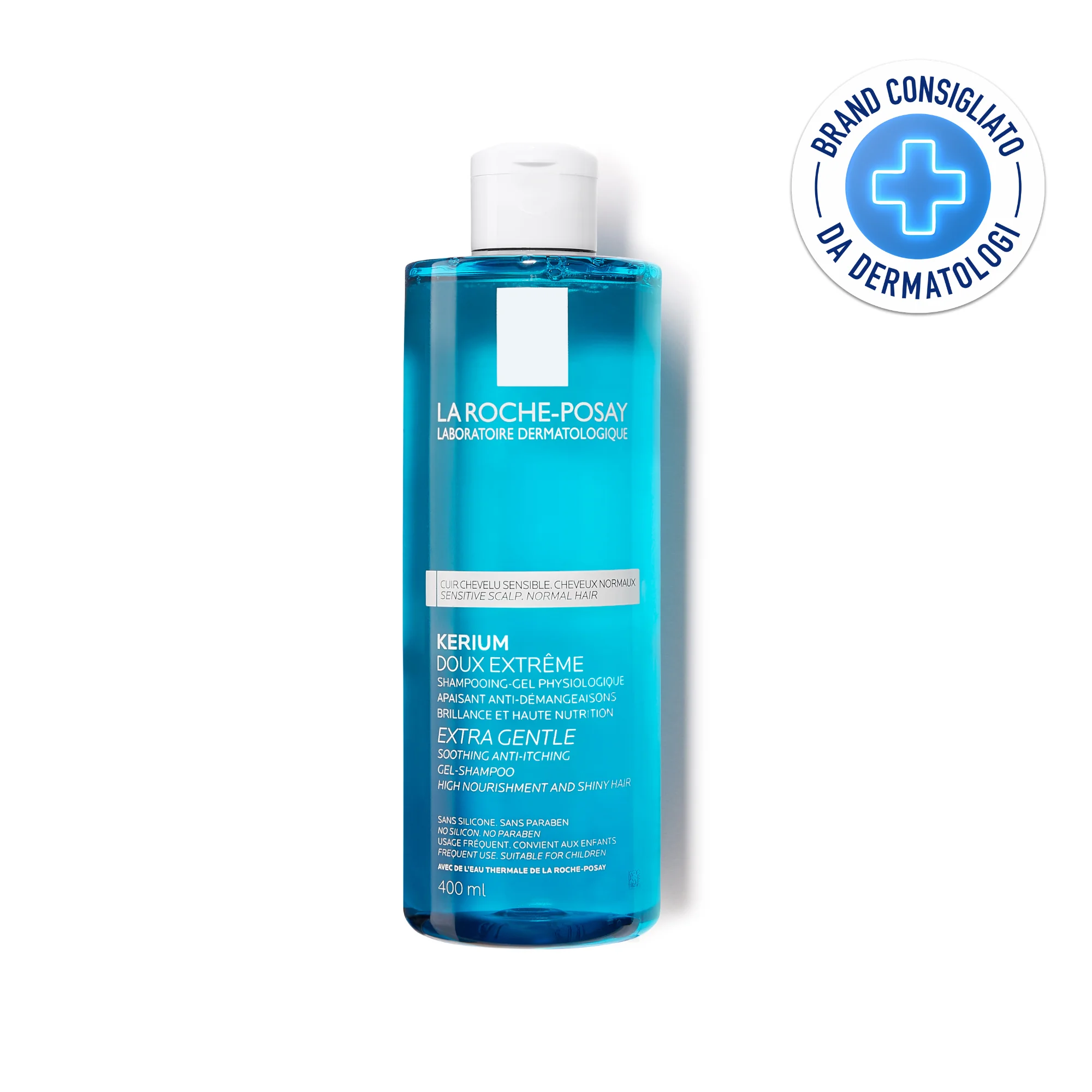 La Roche Posay Kerium Doux Extréme Shampoo Gel 400 Ml Delicato, Purificante