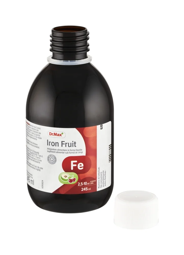 Dr. Max Iron Fruit Sciroppo 245Ml Contro Stanchezza e Carenze
