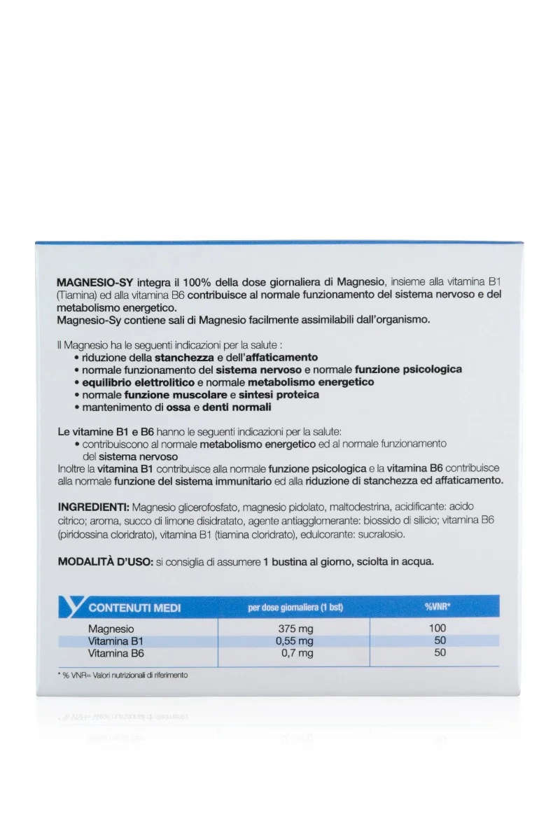 Magnesio Sy 20 Bustine 100 G Stanchezza e Affaticamento