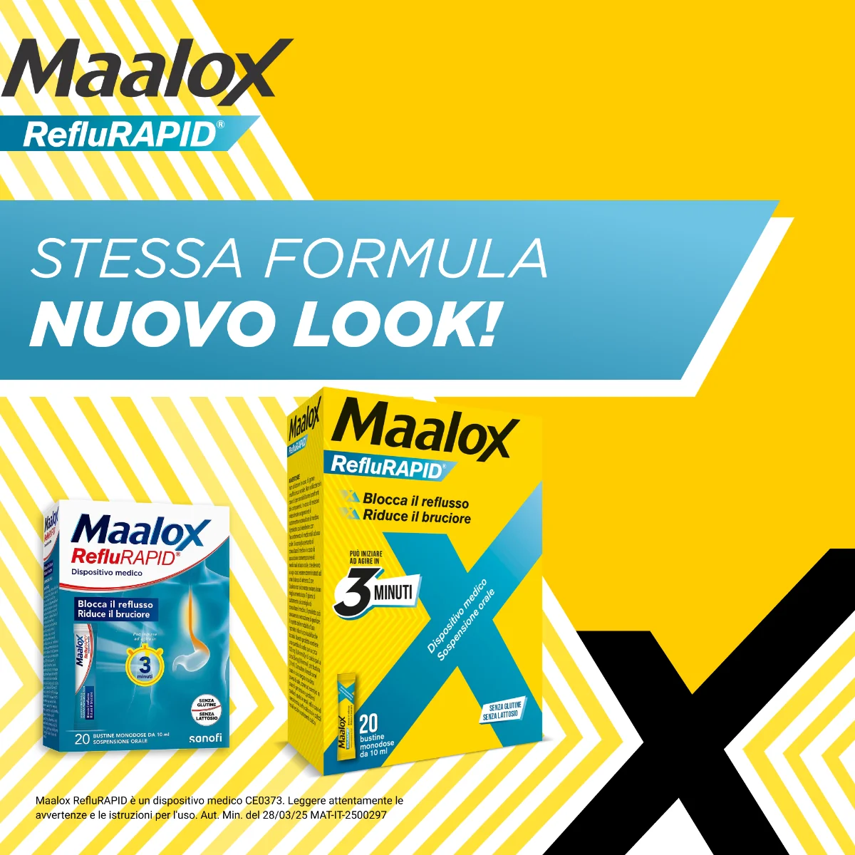 Maalox Reflurapid 20 Bustine Reflusso e Acidità