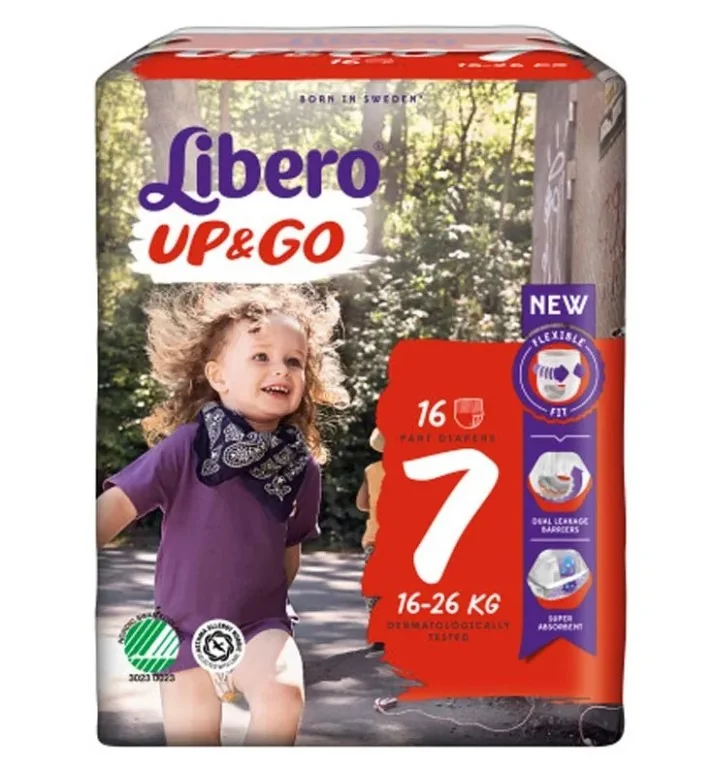 Libero Up&Go Pannolini Taglia 7 - 16/26 kg 16 pezzi