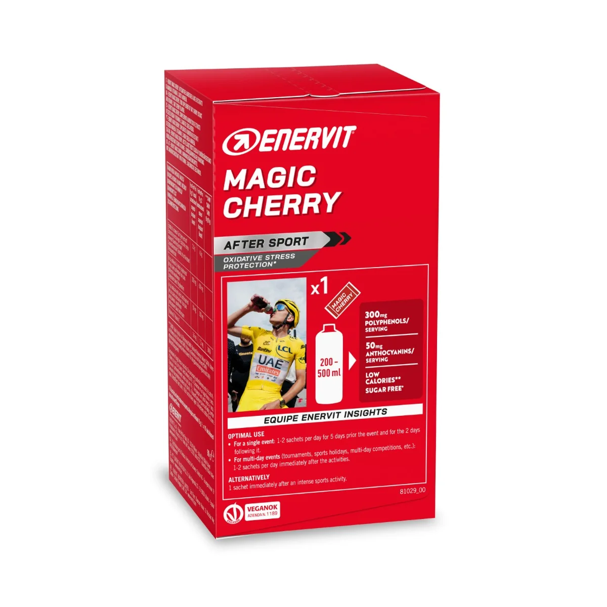 Enervit Sport Magic Cherry 10 Bustine Recupero post-workout