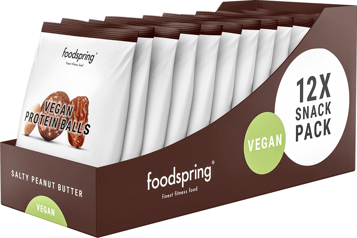 Foodspring Protein Balls Vegane Burro di Arachidi Salato Snack Salutare