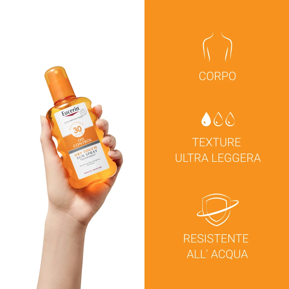 Eucerin Sun Spray Transparent Spf 30 200 Ml Protezione Solare
