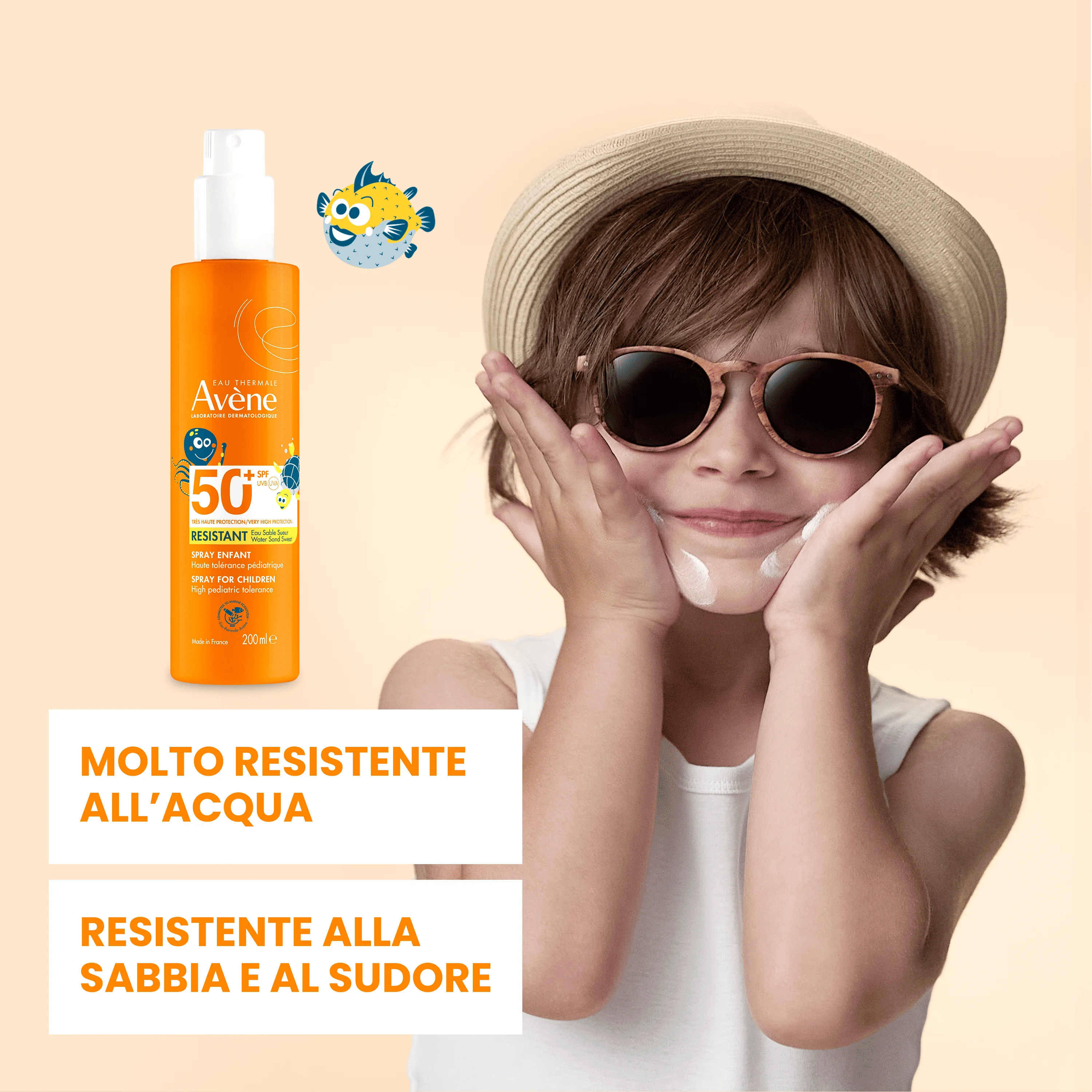 Eau Thermale Avène Spray Solare Bambino 200 ml Protezione Molto Alta SPF 50+