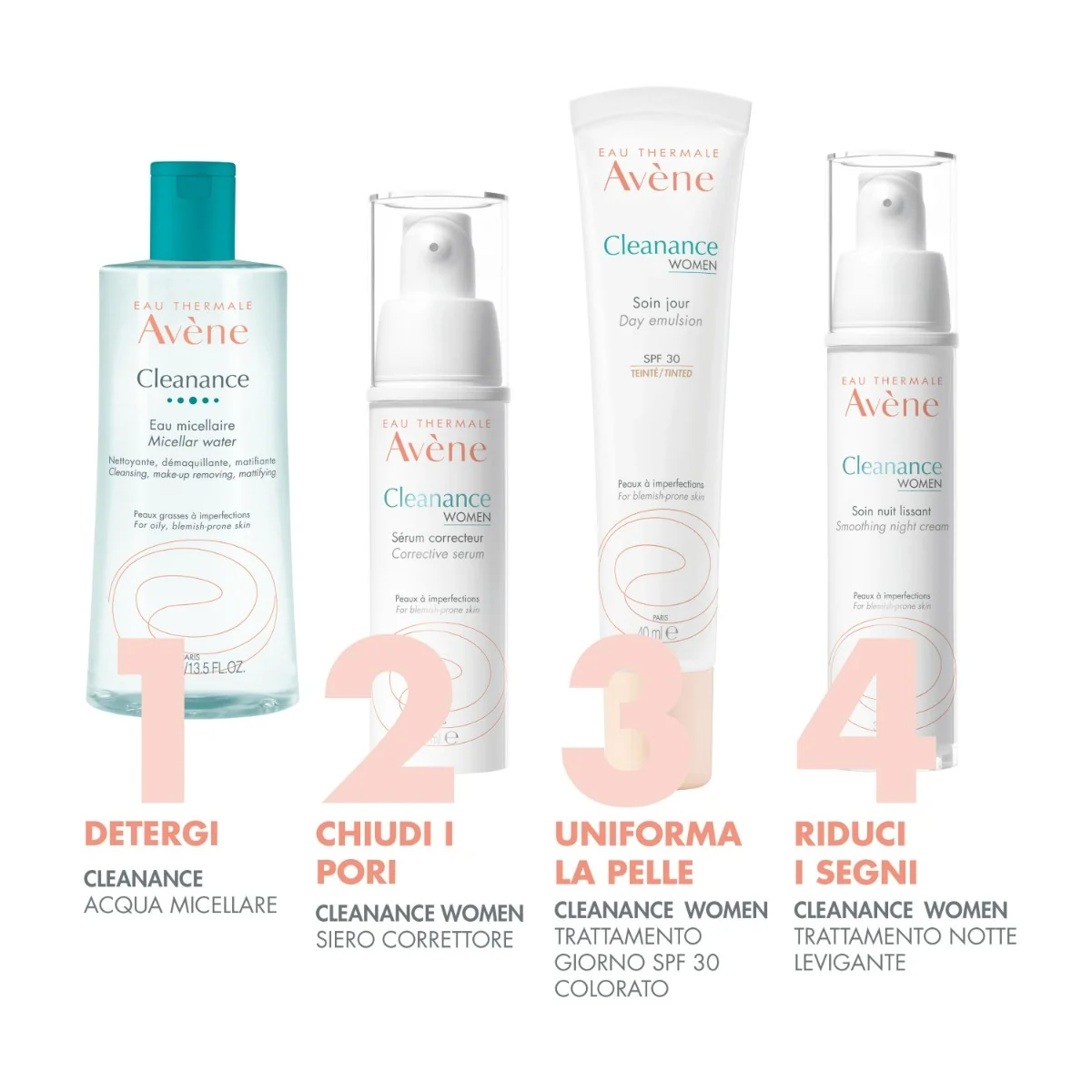 Avène Cleanance Acqua Micellare Detergente Purificante 400 ml