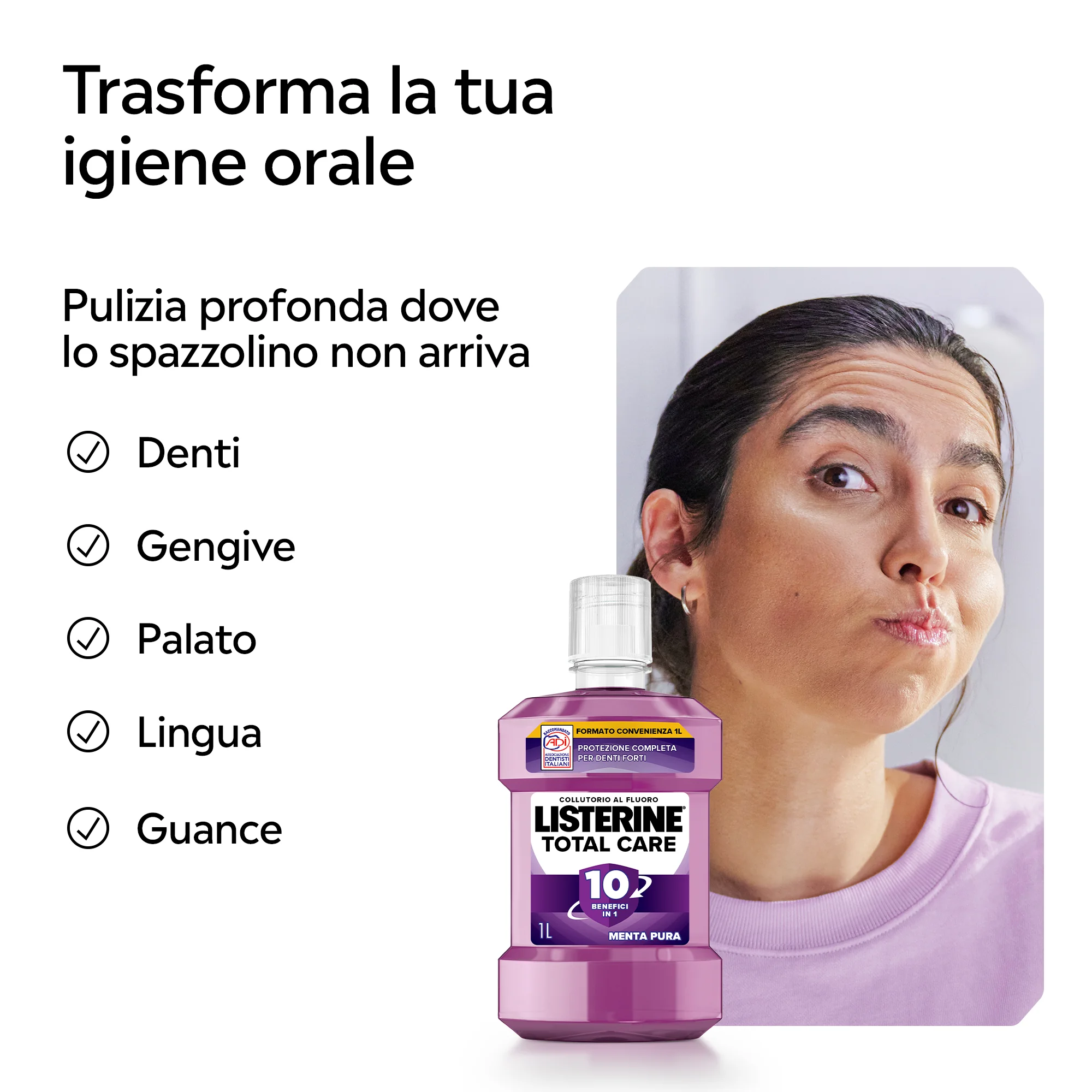 Listerine Collutorio Total Care 1L