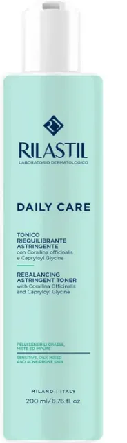 Rilastil Daily Care Tonico Astringente 200 ml - Pelli Grasse Miste ed Impure