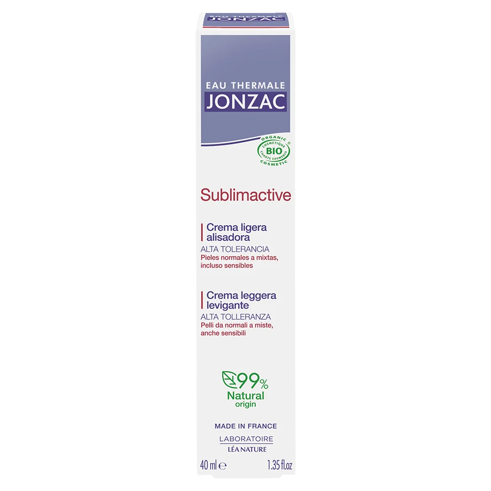 Jonzac Crema Leggera Levigante Anti Age Sublimactive 40 Ml Pelle da Normale a Mista