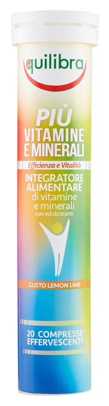 Equilibra Piu' Vitamine E Minerali 20 Compresse Effervescenti