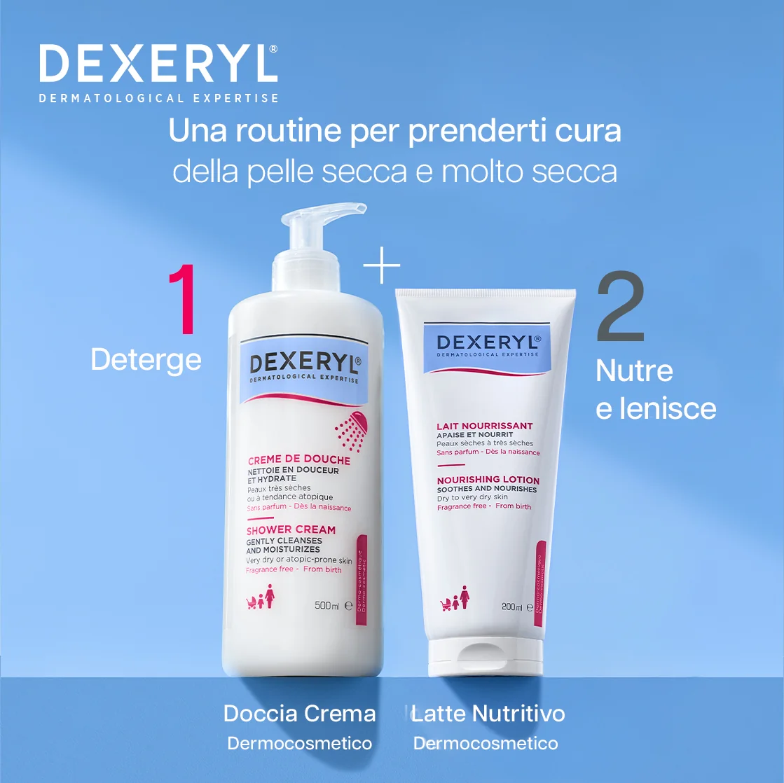 Dexeryl Latte Nutritivo 200 ml per Pelle Secca