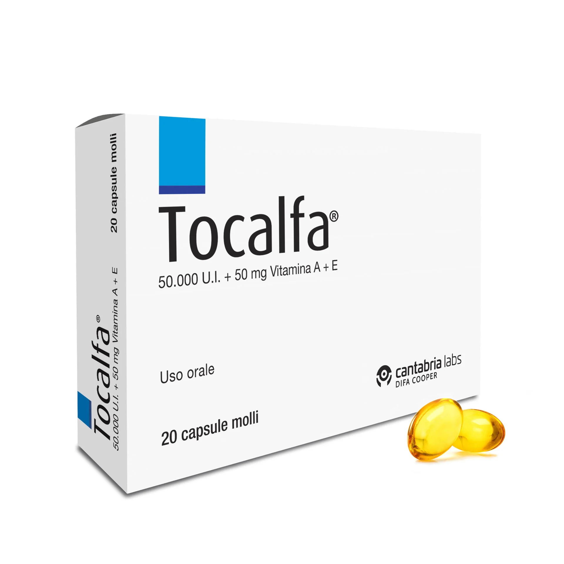 Tocalfa Vitamina A 50.000 U.I. + Vitamina E 50 mg Stati Carenziali