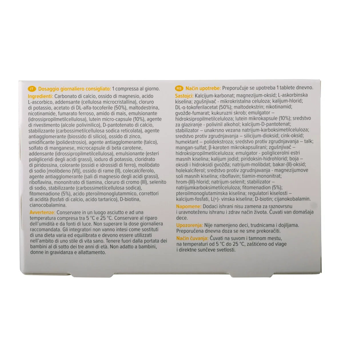 Dr. Max Multivitaminico Adulti 60 Compresse Per Gli Over 50