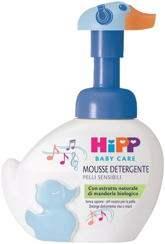 Hipp Baby Care Mousse Detergente Paperella Azzurro Limited Edition 250 Ml Detersione di Neonati e Bambini