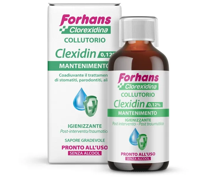 Forhans Clexidin 0,12% Collutorio Senza Alcol 200 ml