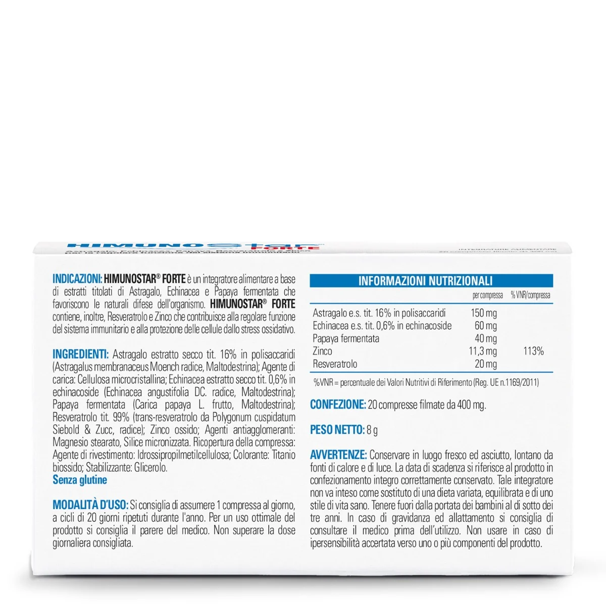 Himunostar Forte 20 Compresse Integratore Difese Immunitarie