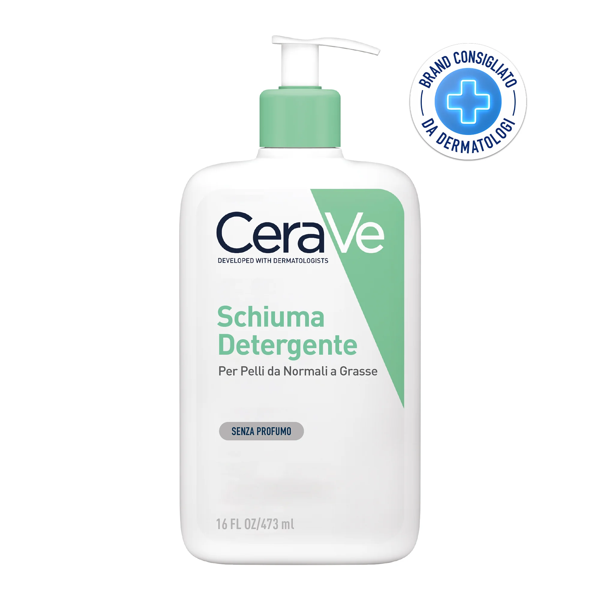 Cerave Schiuma Detergente Viso e Corpo 473 Ml Pelle da normale a grassa