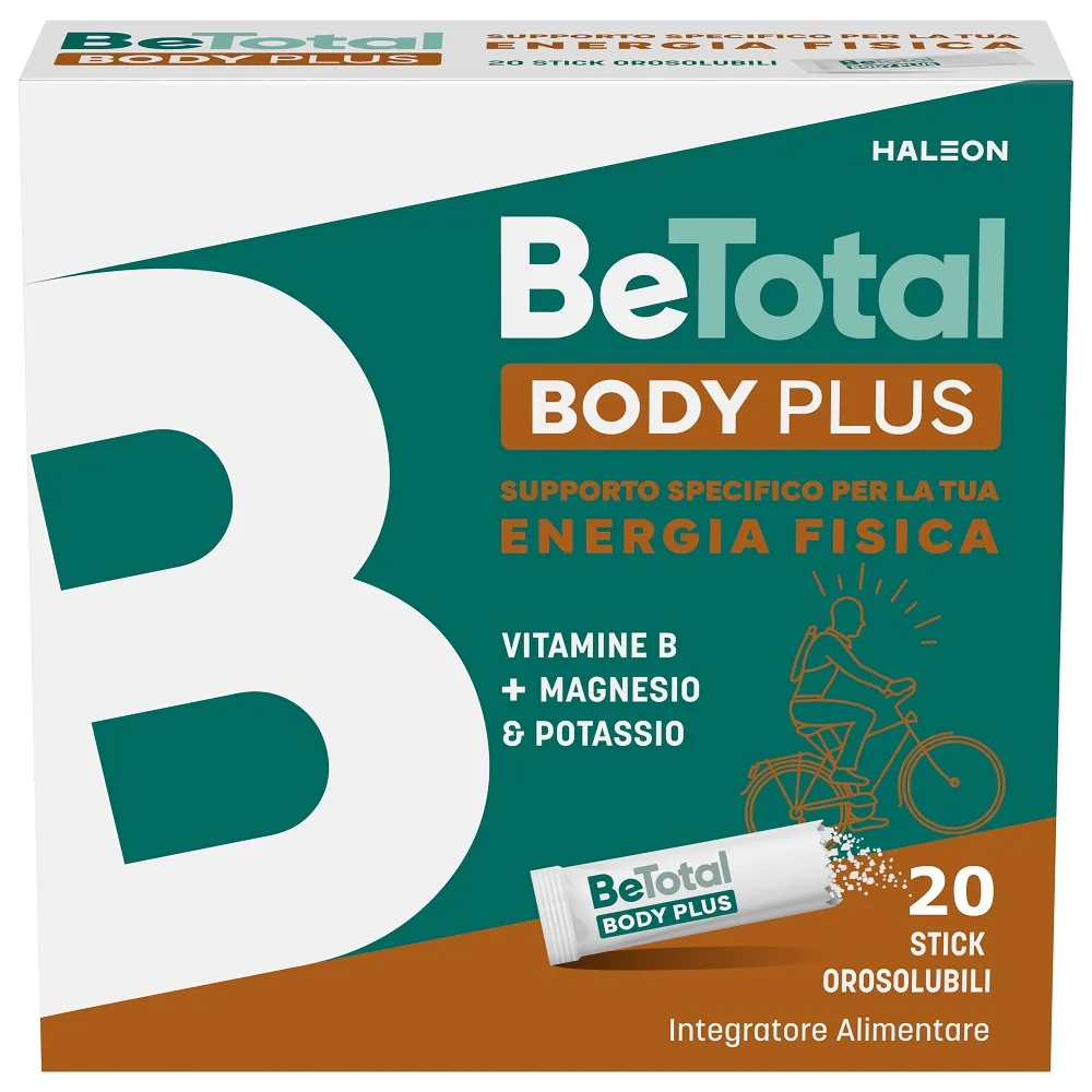 Be-Total Body Plus 20 Bustine Integratore Alimentare Magnesio E Potassio Vitamina B Per Adulti