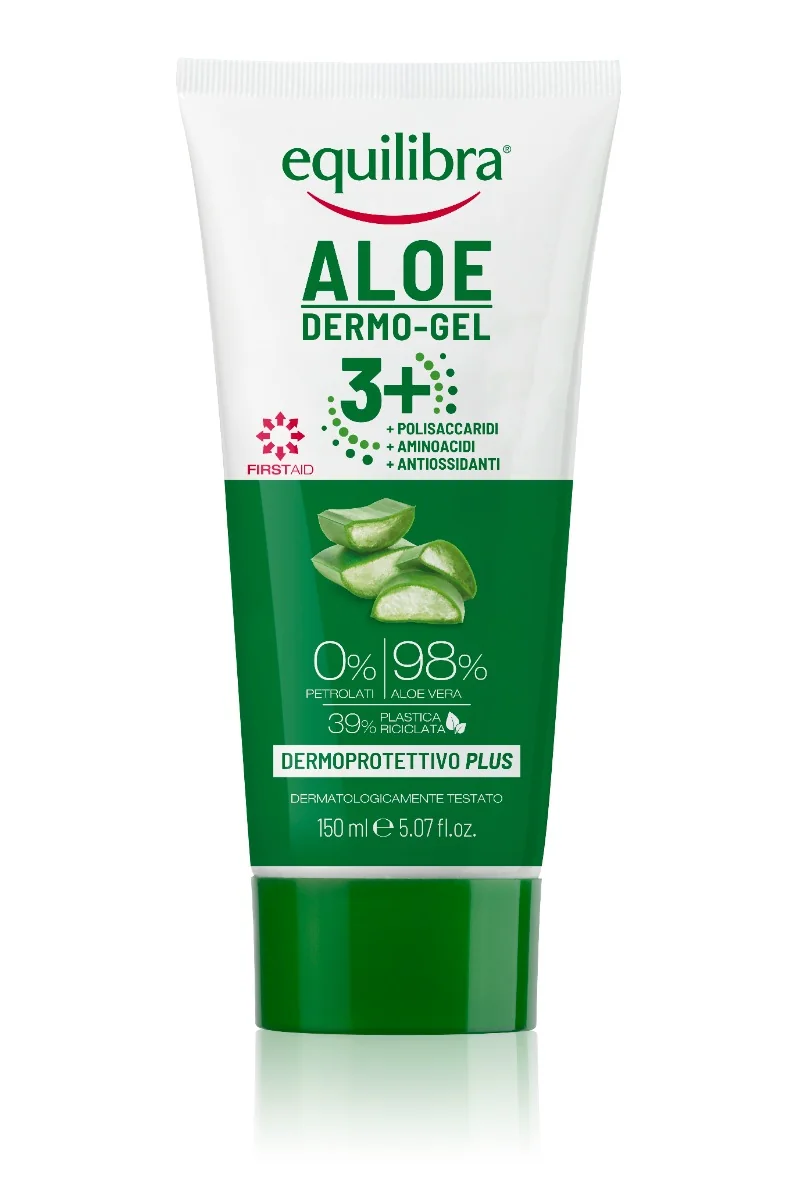 Equilibra Viso Kit Aloe 3+ Gel Dermoprotettivo Plus 150 ml + Crema Viso Anti Rughe Effetto Filler 50 ml + Gel Detergente Micellare 200 ml