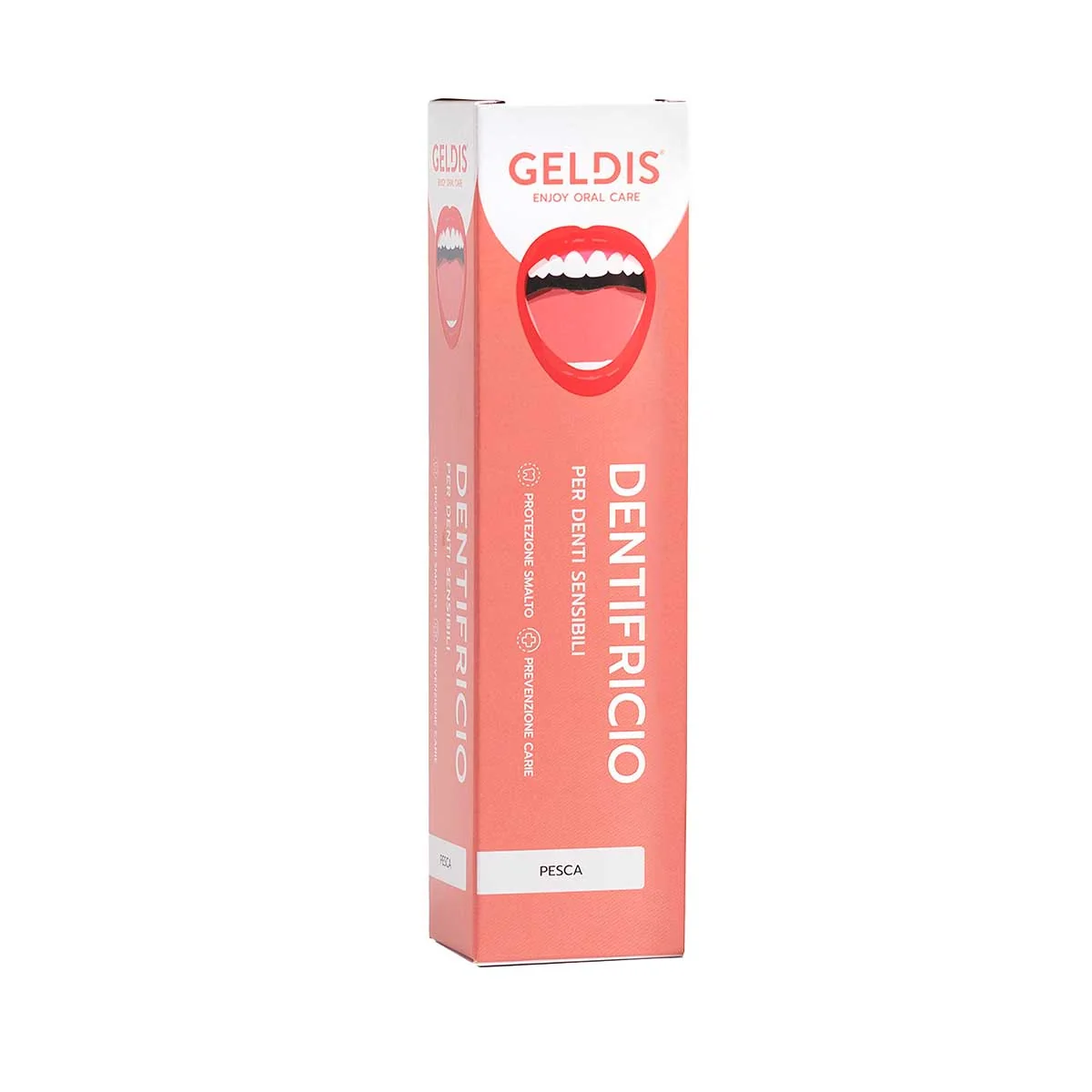 Geldis Dentifricio Pesca Rosa 100 ml Igiene orale