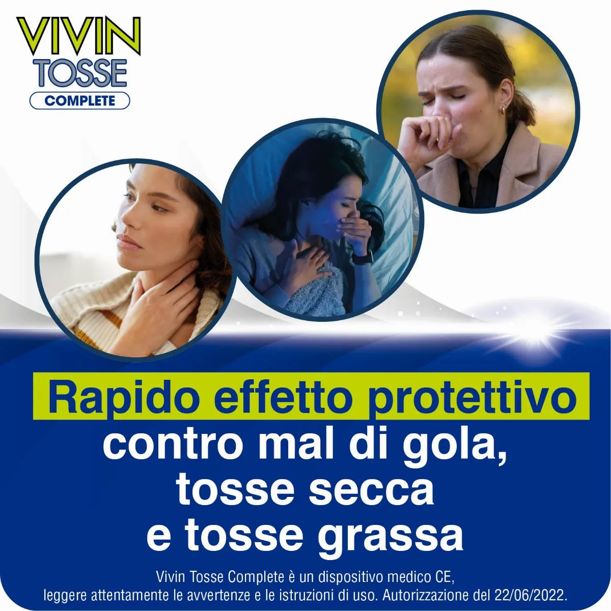 Vivin Tosse Complete 3 in 1 Complete Pocket 14 Stick Tosse Grassa, Secca e Mal di Gola