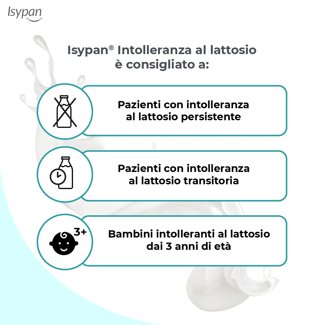 Isypan® Intolleranza Lattosio 30 Compresse Integratore per Intolleranza al Lattosio