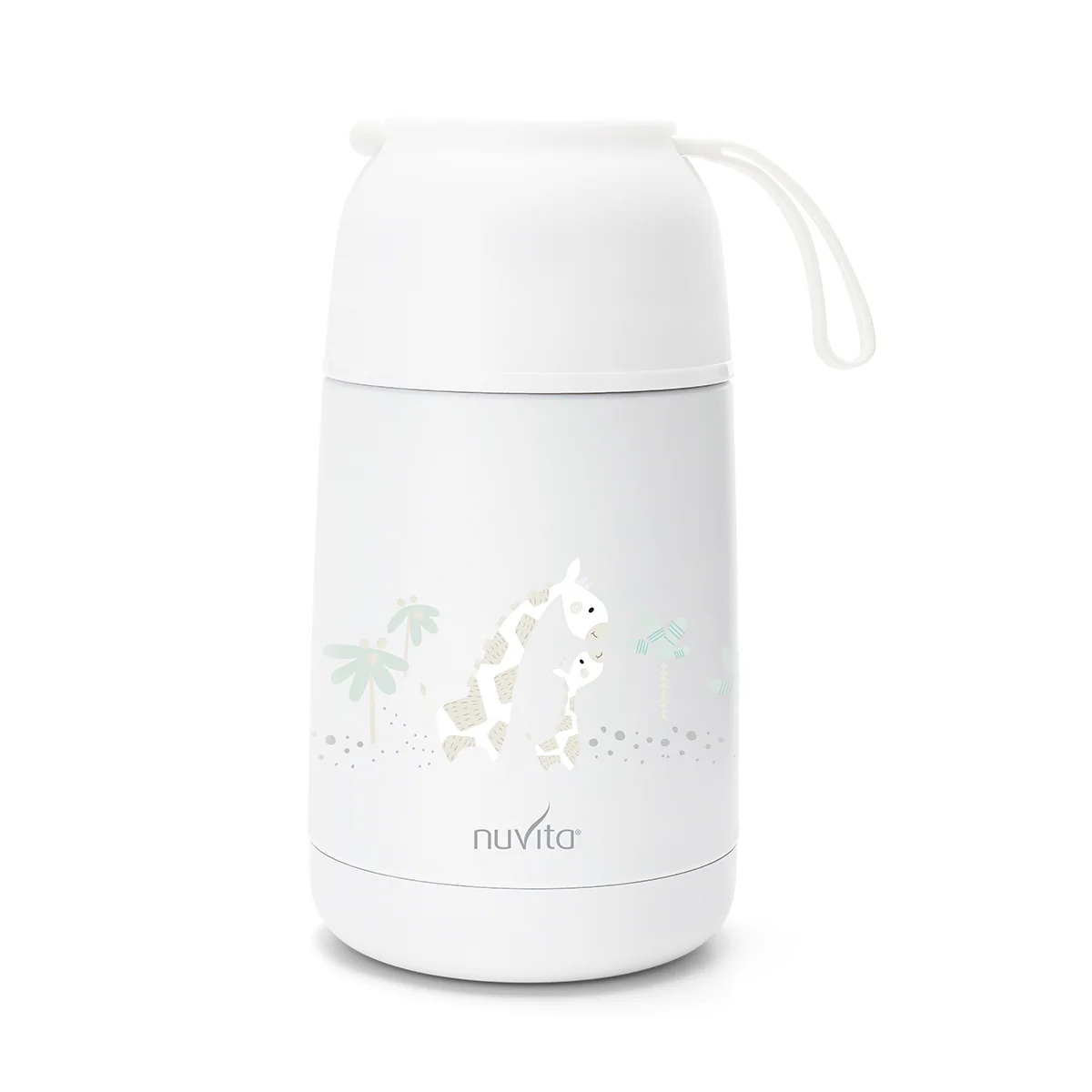 Nuvita Contenitore Termico Bianco Cibi Liquidi Solidi 620 ml Con Manico in Silicone