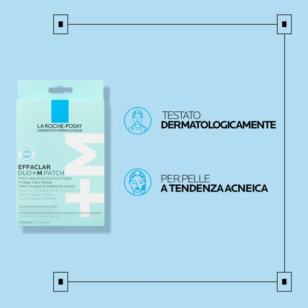 La Roche Posay Effaclar Duo+M Unspot Patches 22 Pezzi Trattamento Invisibile Anti Imperfezioni