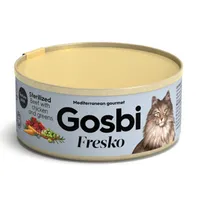 Gosbi Fresko Cat Sterilized Beef Chicken Greens 70 G