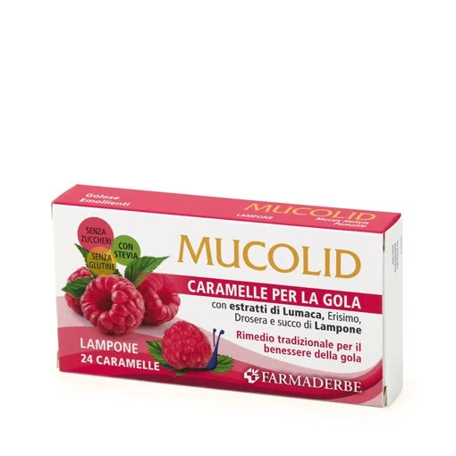 Mucolid Lumaca&Lampone 24 Caramelle