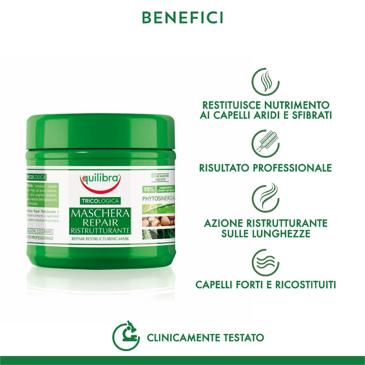 Equilibra Tricol Maschera Repair 250 Ml Maschera ristrutturante