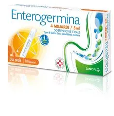 Enterogermina Soluzione Orale 10 Flaconcini 4 mld 5 ml