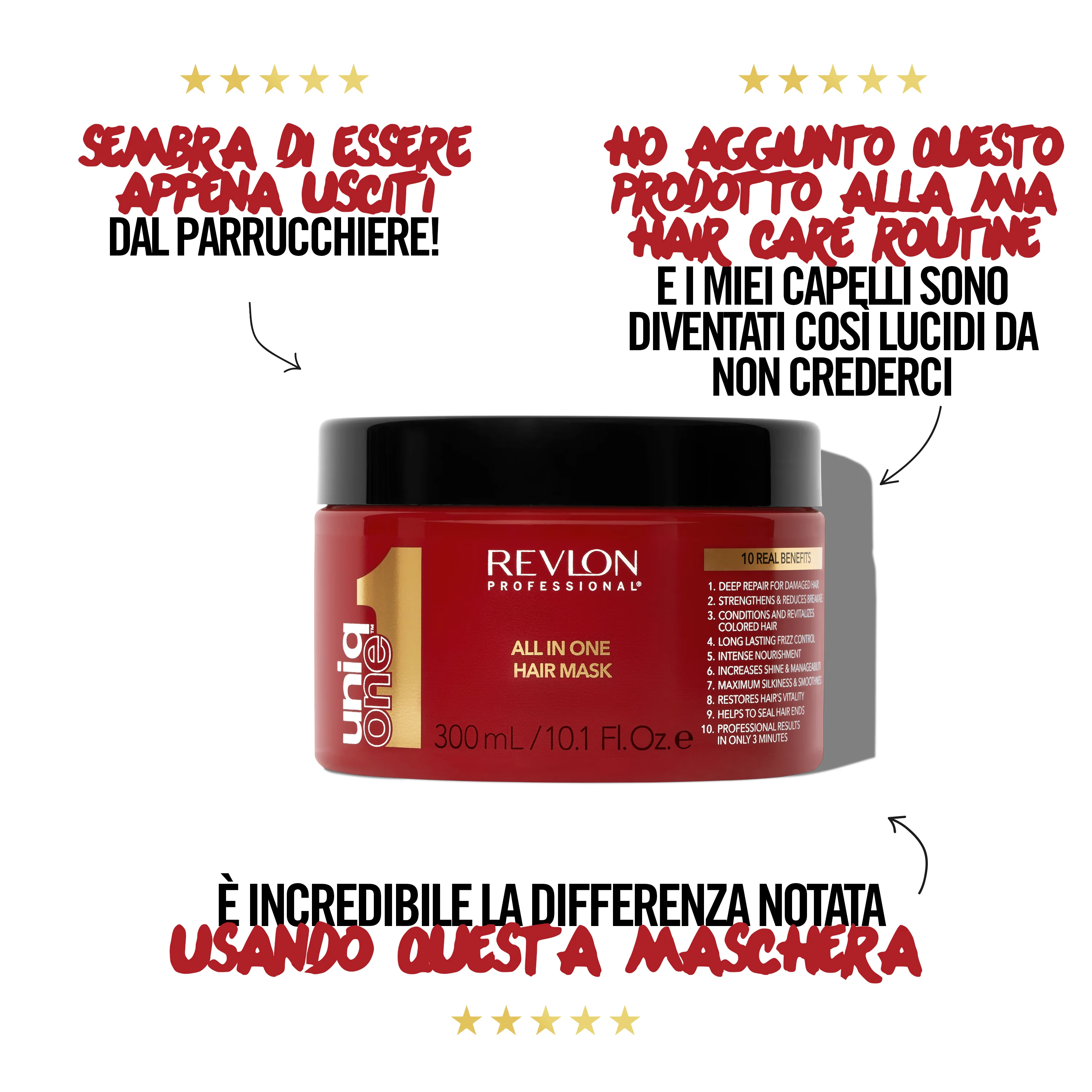 Revlon Uniq One All In One Hair Mask 300 ml Capelli secchi e crespi