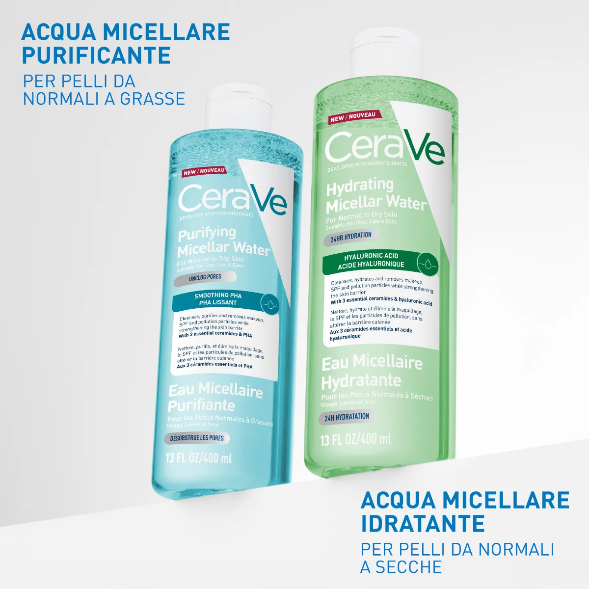 Cerave Acqua Micellare Idratante 400 ml Trattamento Viso