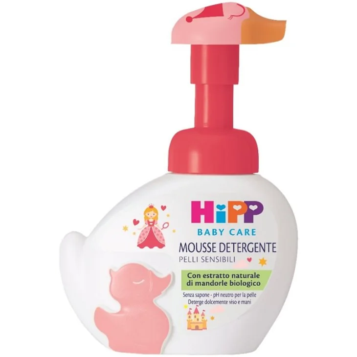 Hipp Baby Care Mousse Detergente Paperella Rosa Limited Edition 250 Ml Detersione Delicata