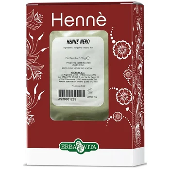 Erba Vita Hennè Color Cap Nero Tintura Per Capelli 100 g