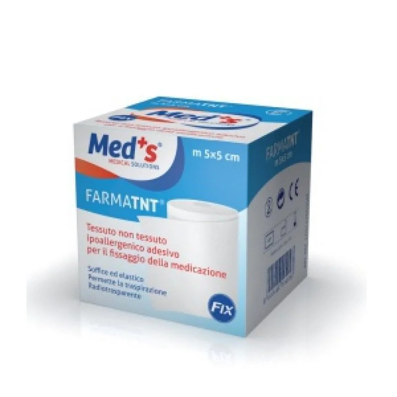 Med's Cerotto TNT Bianco In Rocchetto 5 m x 5 cm
