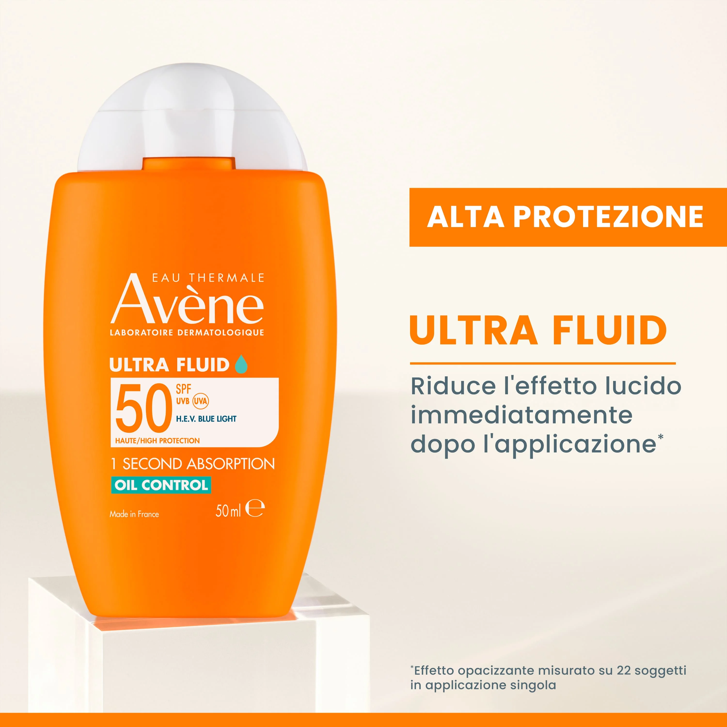 Eau Thermale Avène Ultra Fluid Oil Control SPF 50 50 ml Alta Protezione