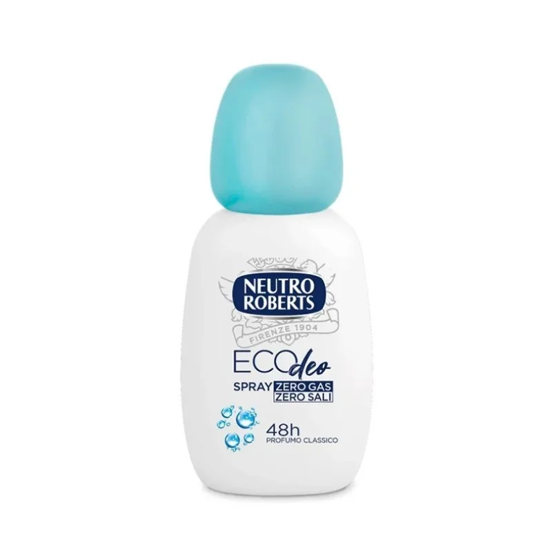 Neutro Roberts Deo Vapo Zero Gas Blu 75 ml Freschezza a Lungo sulla Pelle