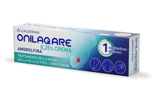 Onilaqare Crema Dermatologica 0,25% 20 g Per Micosi Cutanee e Piede d'Atleta
