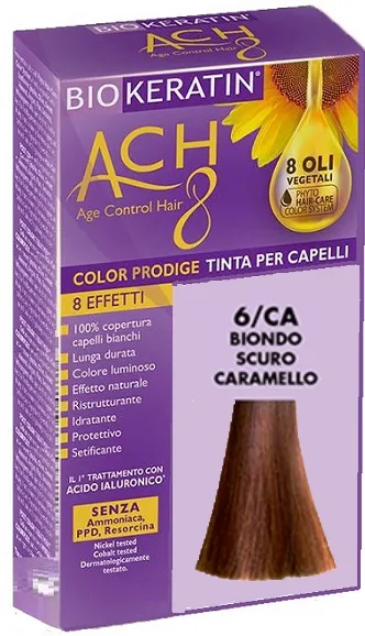 Biokeratin Ach8 6/Ca Biondo Scuro Caramello Tinta Per Capelli