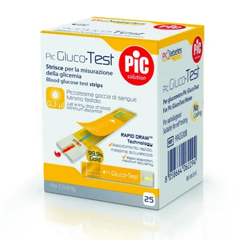 Pic Glucotest 25 Strisce Strisce Reattive Misurazione Glicemia