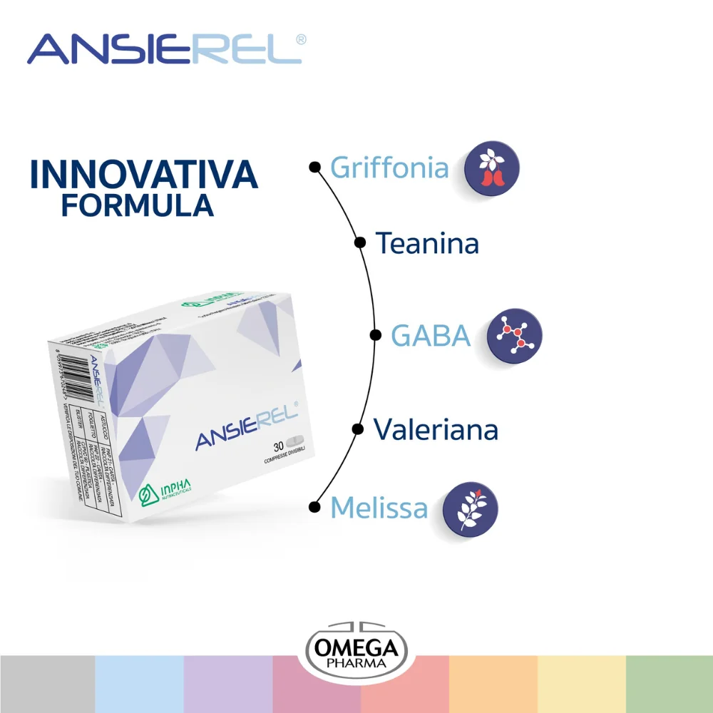 Ansierel Integratore 30 Compresse Rilassamento e Benessere Mentale
