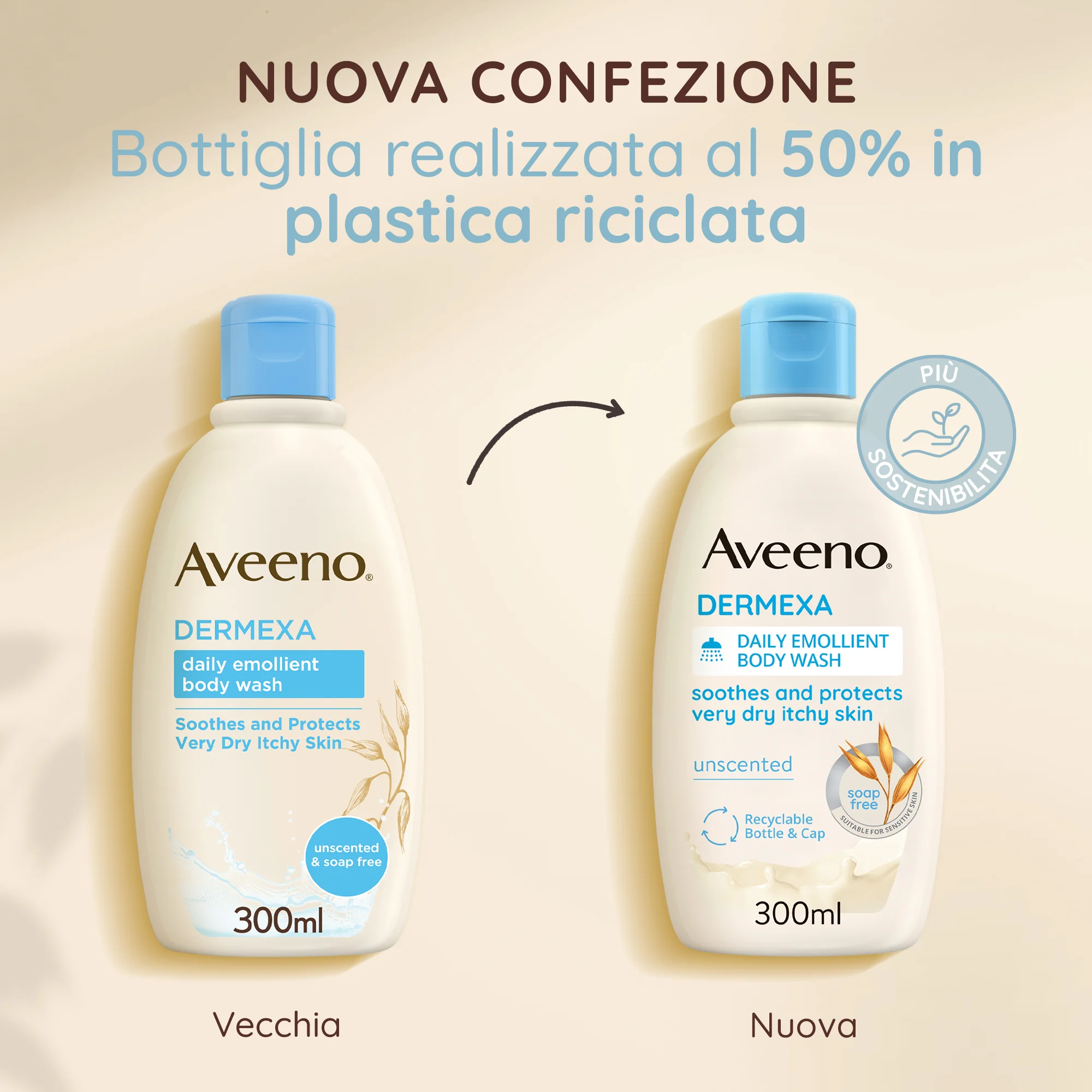 Aveeno Dermexa Bagno Doccia 300 ml Emolliente