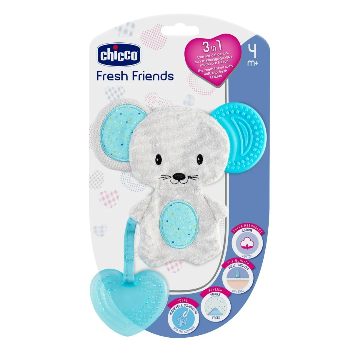 Chicco Massaggia Gengive Friends Azzurro Cura primi dentini