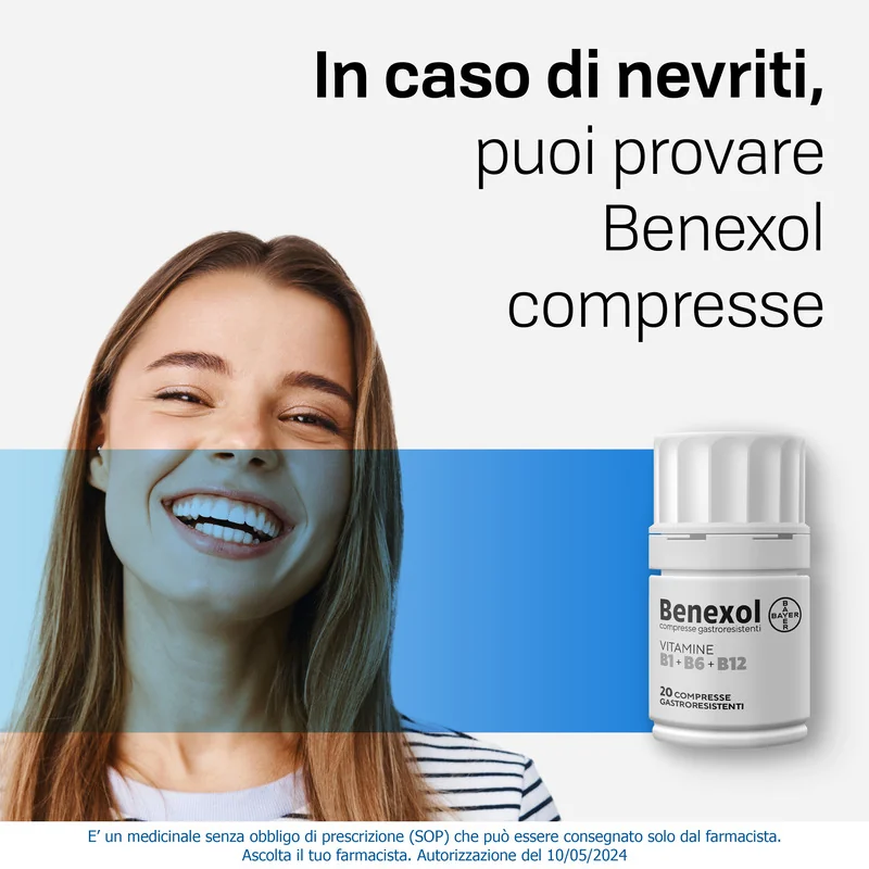 Benexol Trattamento per Carenza di Vitamine B 20 Compresse Vitamine B