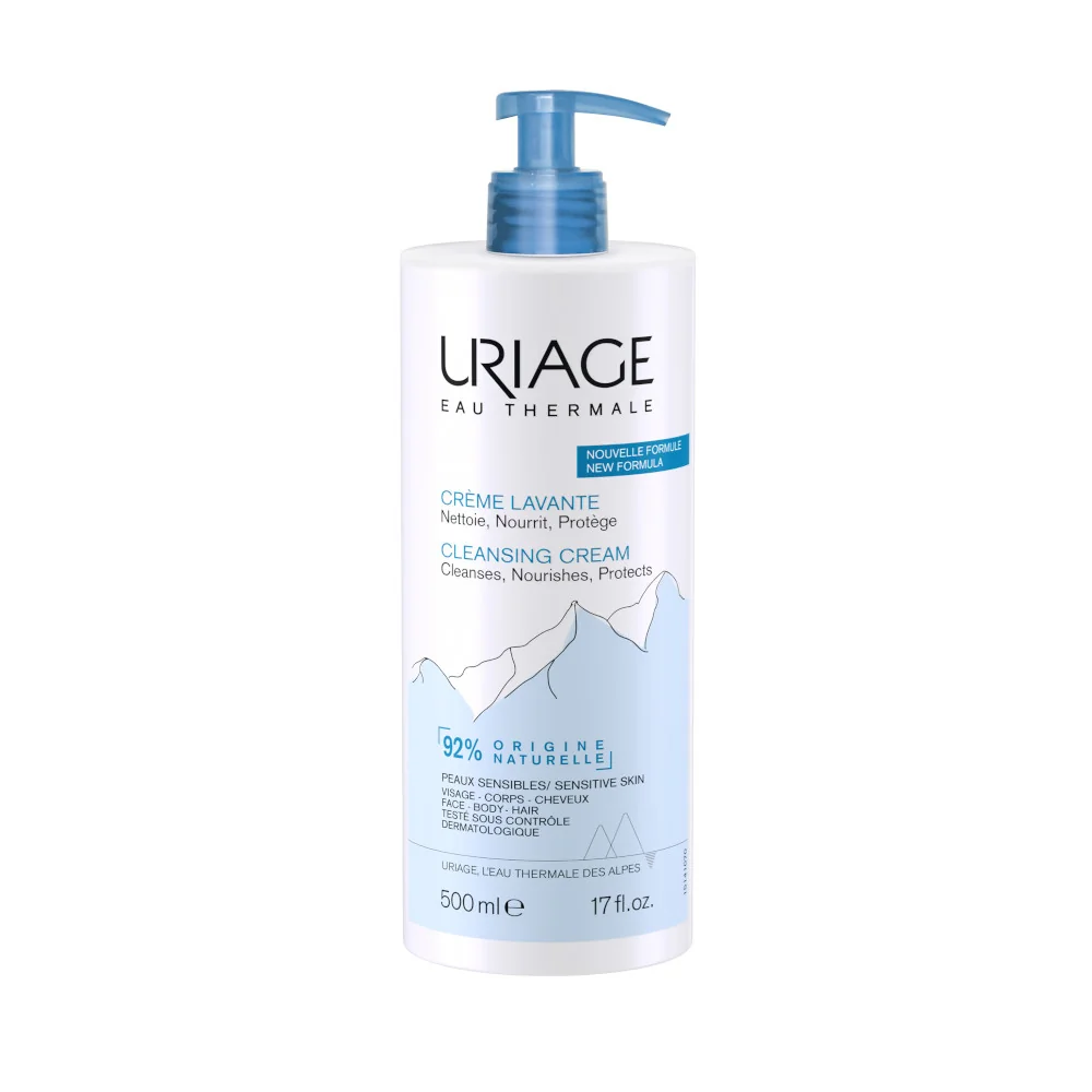 Uriage Crema Lavante Detergente e Nutriente Viso Corpo e Capelli 500 ml Tutti i Tipi di Pelle