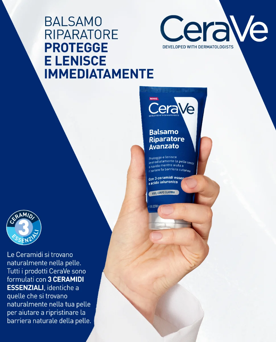 Cerave Balsamo Riparatore 88 Ml Per pelli molto secche, screpolate e danneggiate