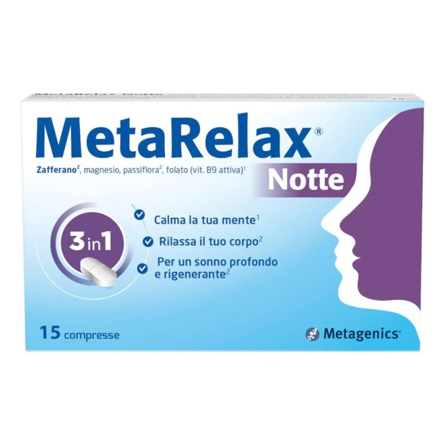 Metagenics Metarelax Notte 15 Compresse Favorisce il Rilassamento