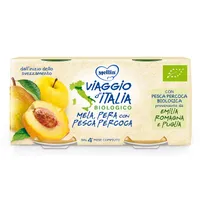 Mellin Viaggio D'Italia Biologico Mela/Pera/Pesca 2 x 100 g